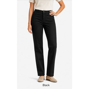 LEE Womens Pants -Black Petite Mid Rise 20P